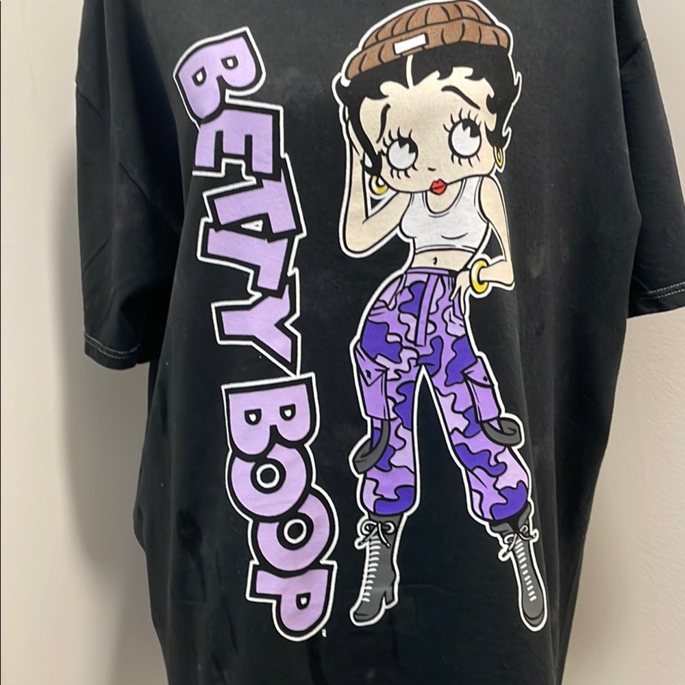 Black Betty Boop Graphic T-Shirt